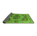 Sideview of Oriental Green Industrial Rug, urb573grn