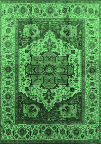 Oriental Emerald Green Industrial Rug, urb573emgrn