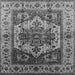 Square Oriental Gray Industrial Rug, urb573gry