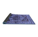 Sideview of Oriental Blue Industrial Rug, urb573blu