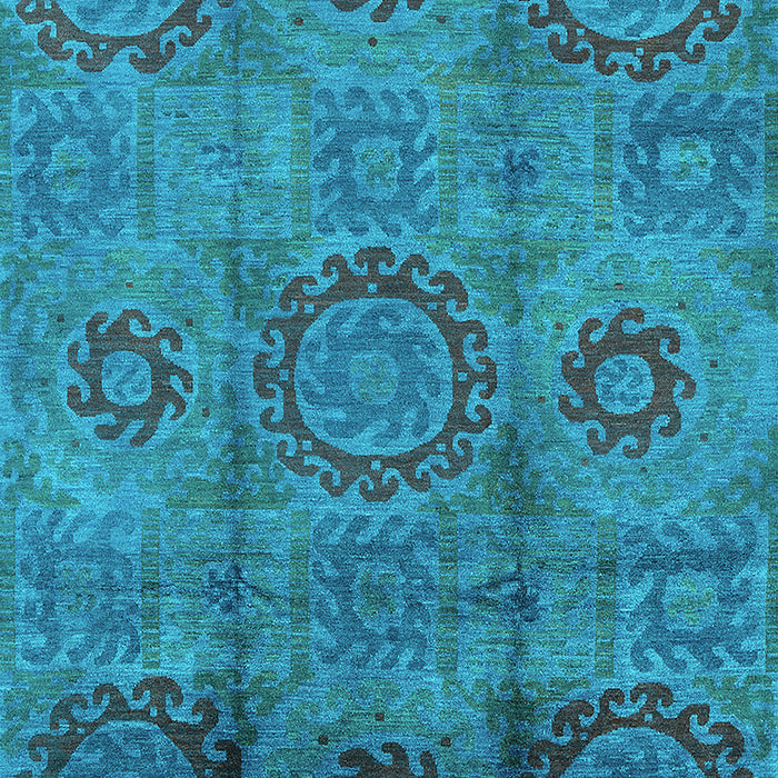 Oriental Turquoise Industrial Rug, urb574turq