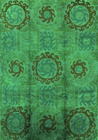 Oriental Green Industrial Rug, urb574grn