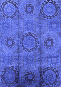 Oriental Blue Industrial Rug, urb574blu