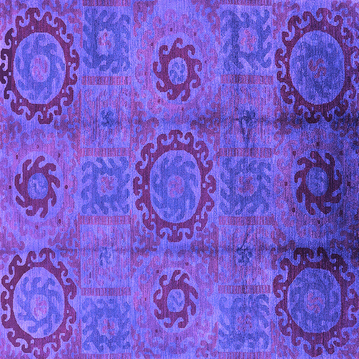 Square Oriental Purple Industrial Rug, urb574pur