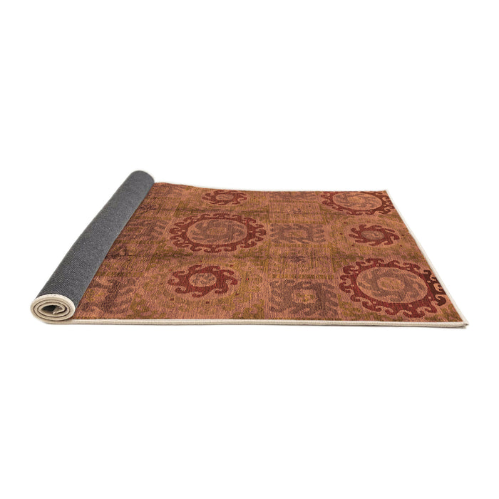 Sideview of Oriental Orange Industrial Rug, urb574org