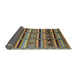 Sideview of Mid-Century Modern Brown Oriental Rug, urb575