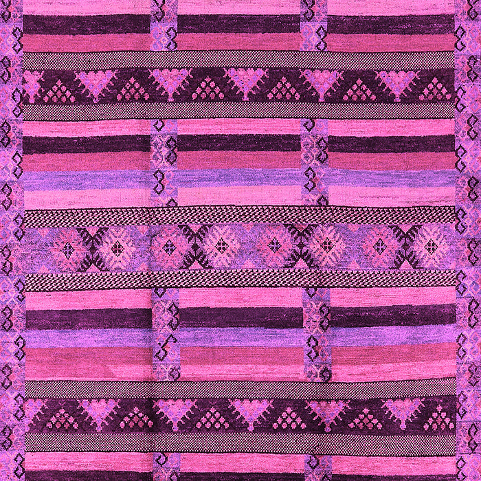 Machine Washable Oriental Pink Industrial Rug, wshurb575pnk