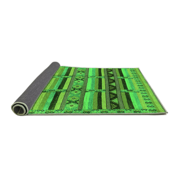 Sideview of Oriental Green Industrial Rug, urb575grn