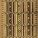 Square Oriental Brown Industrial Rug, urb575brn