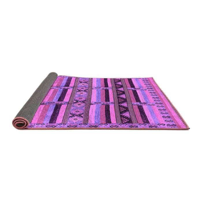 Sideview of Oriental Purple Industrial Rug, urb575pur