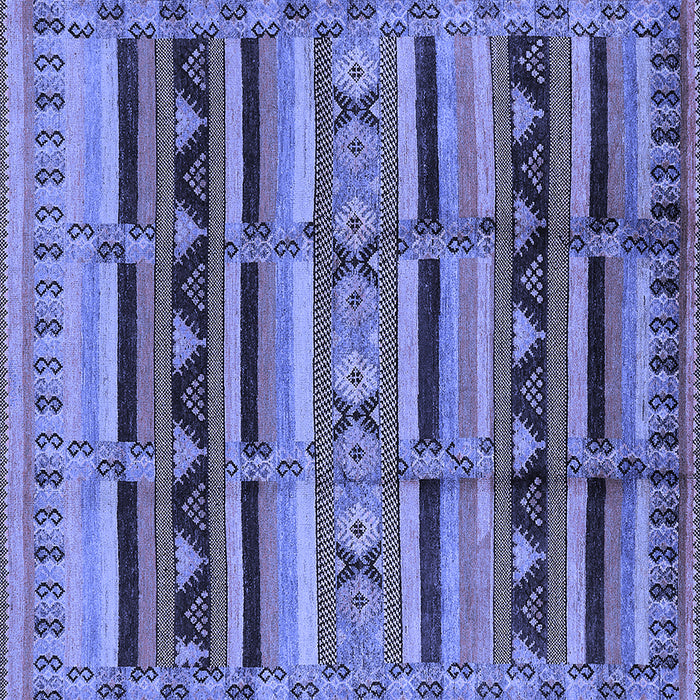 Square Oriental Blue Industrial Rug, urb575blu