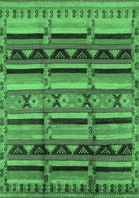 Oriental Emerald Green Industrial Rug, urb575emgrn