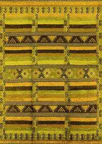 Oriental Yellow Industrial Rug, urb575yw