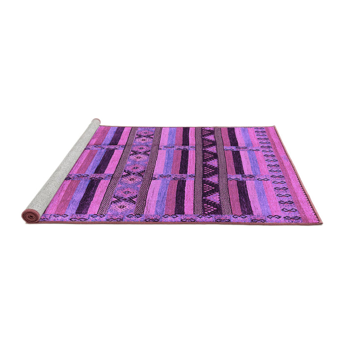 Sideview of Machine Washable Oriental Purple Industrial Area Rugs, wshurb575pur