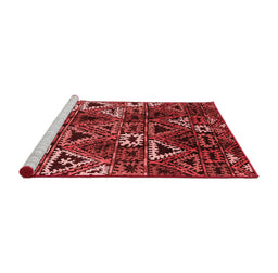 Industrial Red Washable Rugs
