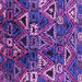 Square Machine Washable Oriental Purple Industrial Area Rugs, wshurb576pur