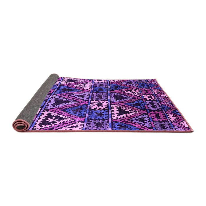 Sideview of Oriental Purple Industrial Rug, urb576pur