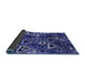 Sideview of Oriental Blue Industrial Rug, urb576blu