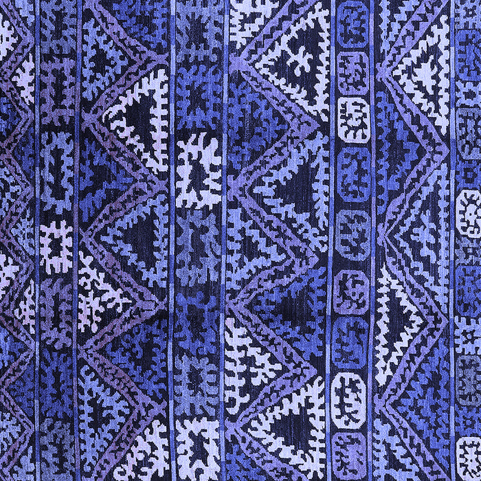 Square Oriental Blue Industrial Rug, urb576blu