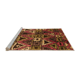 Sideview of Machine Washable Oriental Orange Industrial Area Rugs, wshurb576org