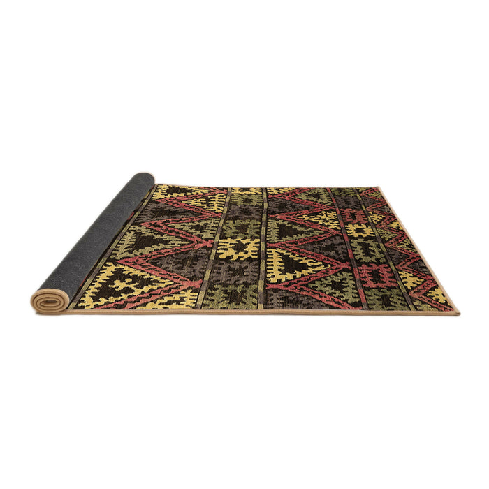 Sideview of Oriental Brown Industrial Rug, urb576brn