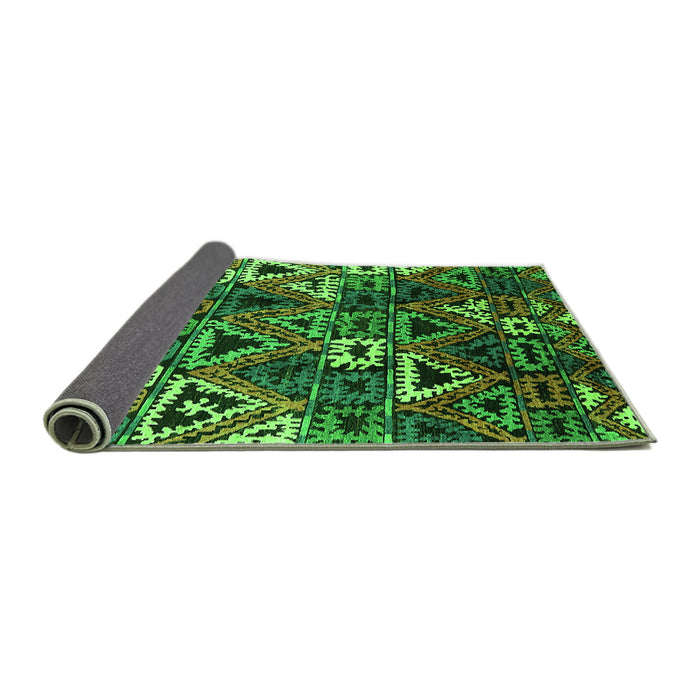 Sideview of Oriental Green Industrial Rug, urb576grn