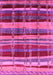 Machine Washable Oriental Pink Industrial Rug, wshurb577pnk