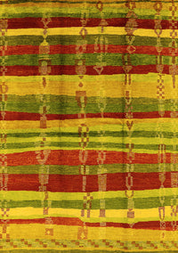 Oriental Yellow Industrial Rug, urb577yw