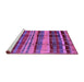 Sideview of Machine Washable Oriental Purple Industrial Area Rugs, wshurb577pur