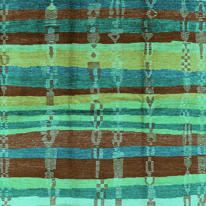 Oriental Turquoise Industrial Rug, urb577turq