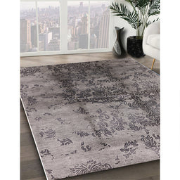 Machine Washable Industrial Modern Gray Rug in a Family Room, wshurb578