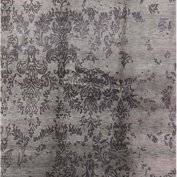 Mid-Century Modern Gray Oriental Rug, urb578