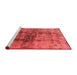 Industrial Red Washable Rugs