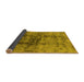 Sideview of Oriental Yellow Industrial Rug, urb578yw