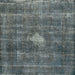 Square Mid-Century Modern Light Slate Gray Oriental Rug, urb579