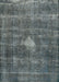 Mid-Century Modern Light Slate Gray Oriental Rug, urb579