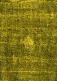 Oriental Yellow Industrial Rug, urb579yw