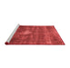 Industrial Red Washable Rugs