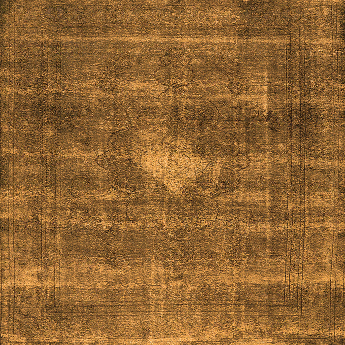 Square Oriental Orange Industrial Rug, urb579org