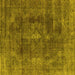 Square Oriental Yellow Industrial Rug, urb580yw