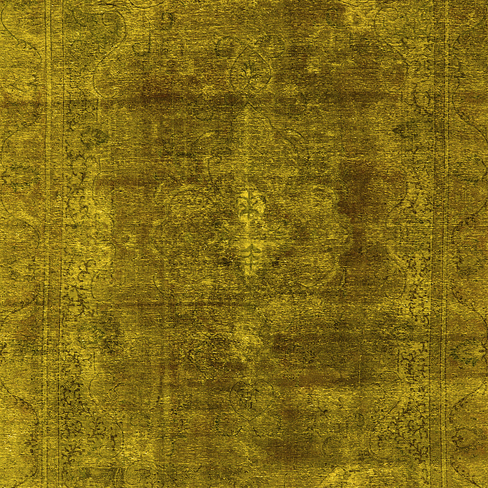 Oriental Yellow Industrial Rug, urb580yw