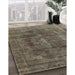 Machine Washable Industrial Modern Coffee Brown Rug in a Family Room, wshurb580