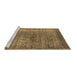 Sideview of Machine Washable Oriental Brown Industrial Rug, wshurb581brn