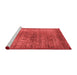 Industrial Red Washable Rugs