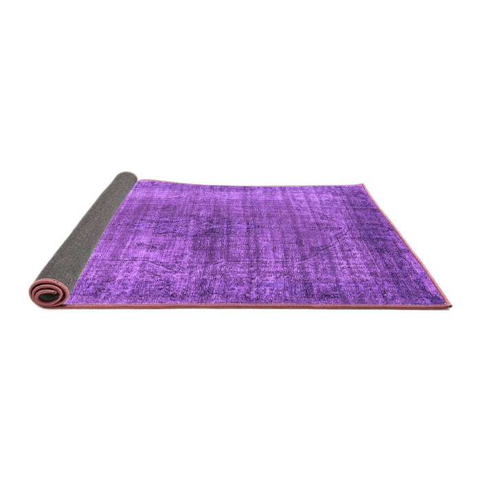 Sideview of Oriental Purple Industrial Rug, urb581pur