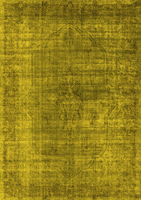 Oriental Yellow Industrial Rug, urb581yw