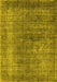 Oriental Yellow Industrial Rug, urb581yw