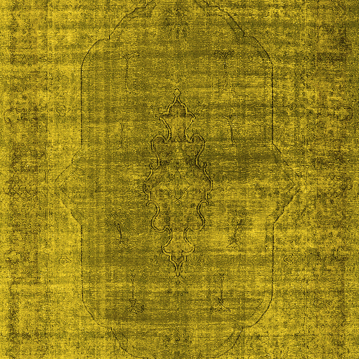 Oriental Yellow Industrial Rug, urb581yw