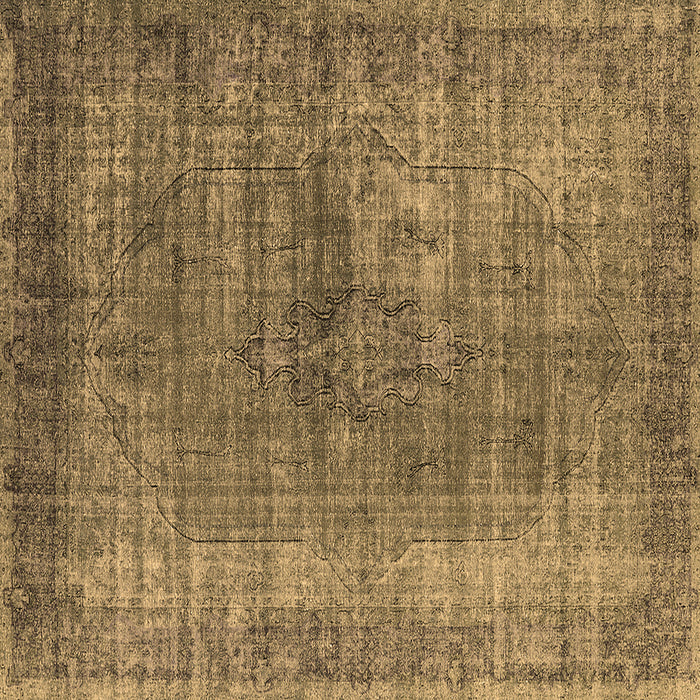 Square Oriental Brown Industrial Rug, urb581brn