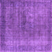 Square Oriental Purple Industrial Rug, urb581pur